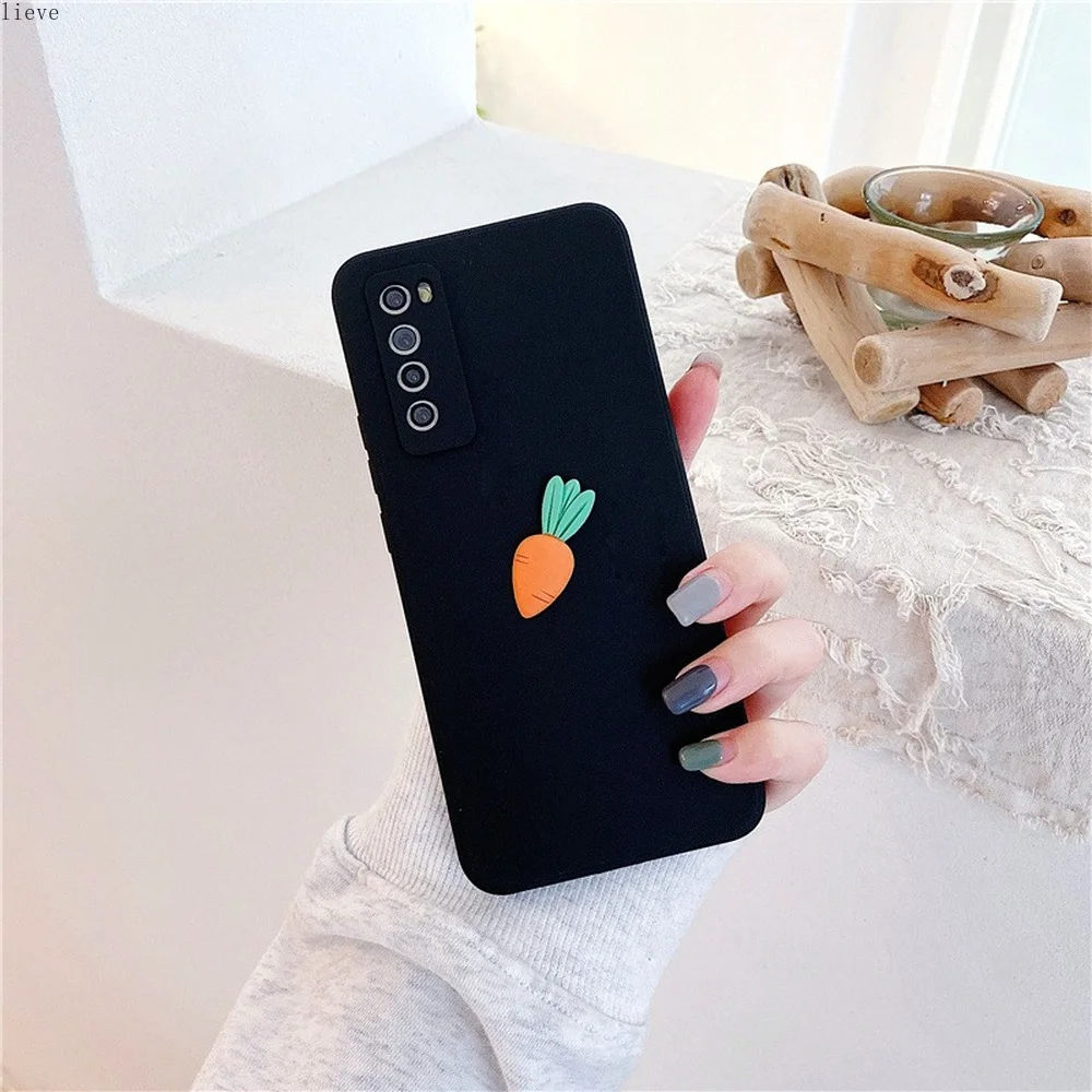 

Luxury Silicone Shockproof Matte Phone Case For Huawei p30 p40 pro nova8 7pro Soft Silicone Camera Protective Back Cover black
