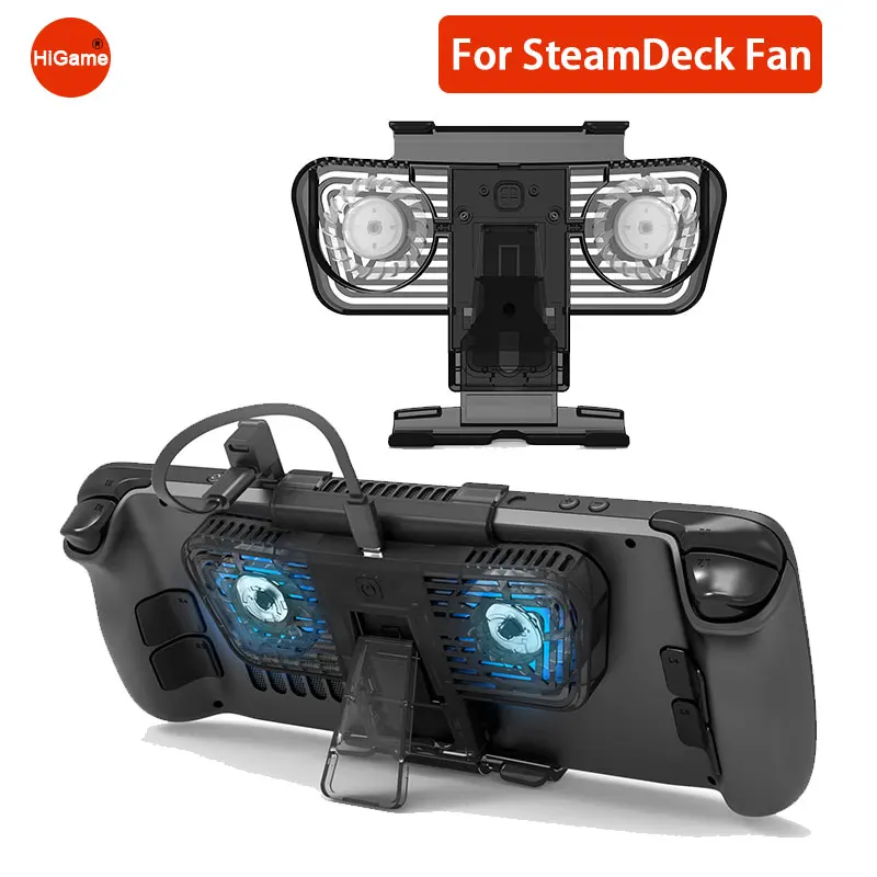 

Игровые аксессуары, держатель кулера с двумя портами C для палубного кронштейна, портативный охлаждающий вентилятор для Nintendo Switch/Oled