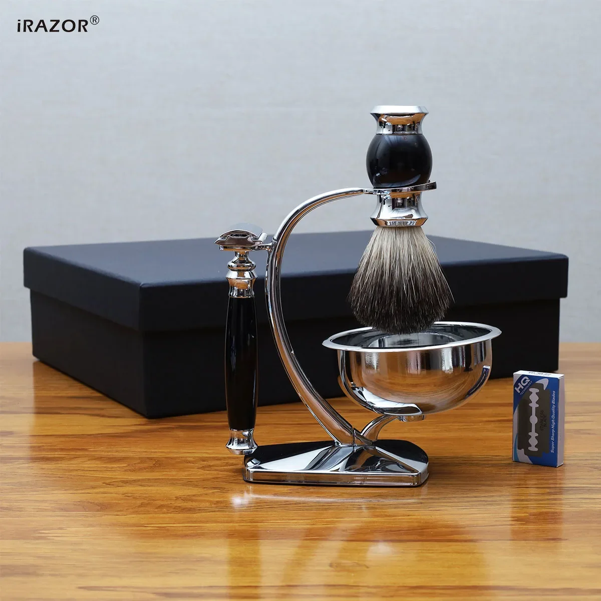 Мужской набор для бритья iRAZOR безопасная бритва с двумя краями 10 лезвий стержней