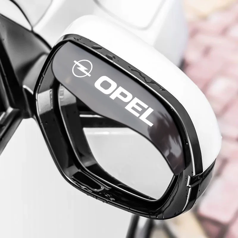 

1Set Black Transparent Rain Cover Pvc Material Rain Flake Car Rear View Mirror Protection For OPEL Insignia Astra J H G Corsa