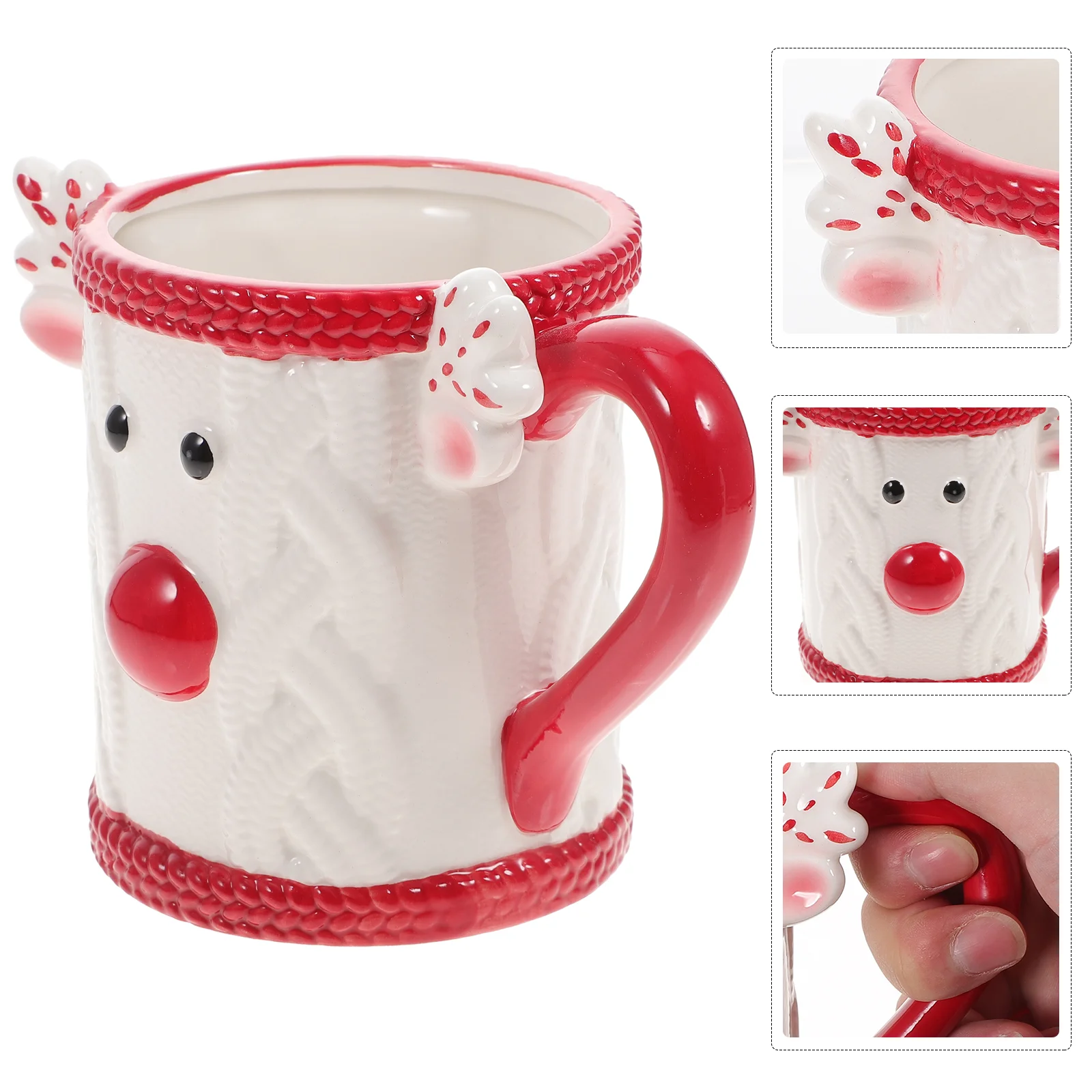 

Christmas Mug Cups Mugs Ceramic Cup Coffee Water Tea Cartoon Holiday Chocolate Hot Deerset Cute Handheld Lovely Festival Elk