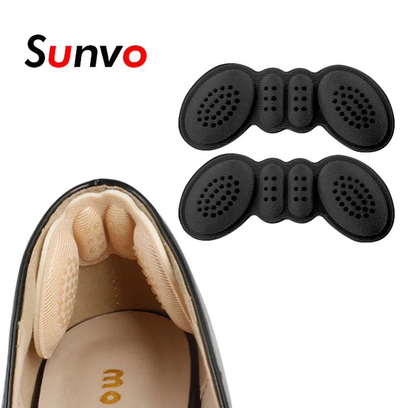 

Sunvo Insoles Shoe Heel Adhesive Pads Protector Sticker Women for High Pain Relief Pad Adjust Size Heels Liner Grips Foot Insert
