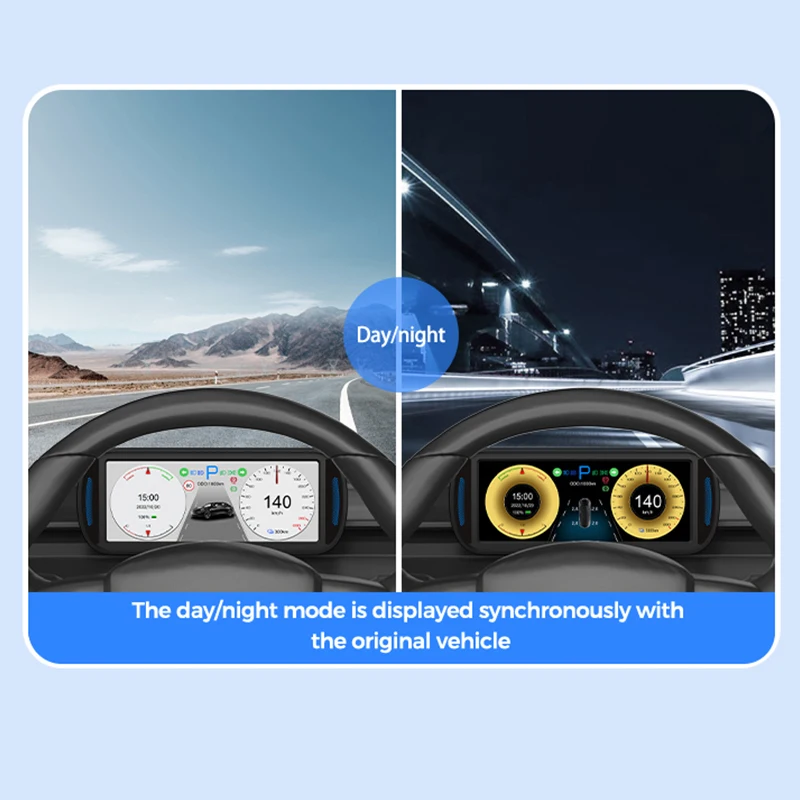 Новинка 2023 года, многофункциональный кластер для приборной панели Tesla Model 3 Y, ЖК-дисплей 6,2 дюйма HD, датчик Tesla, модификация автомобиля, головной дисплей (art.: 3920c19242044) - 3920c19242044