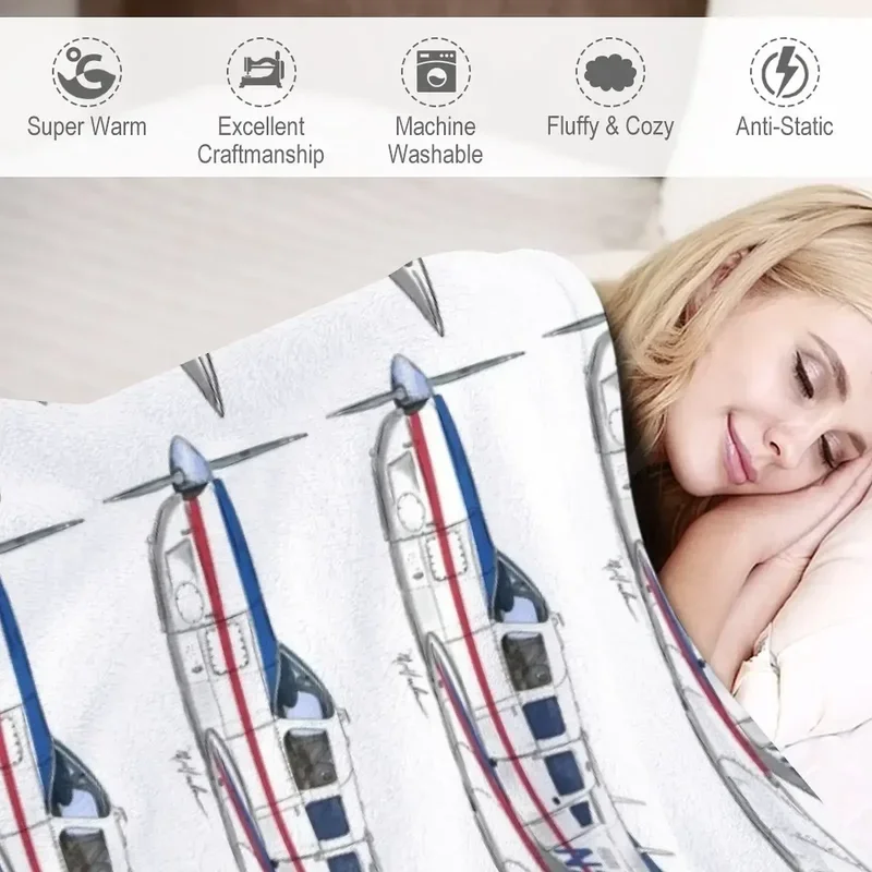 Плед-одеяло Piper Saratoga N23AL постельное белье диваны дорожные одеяла для дивана и