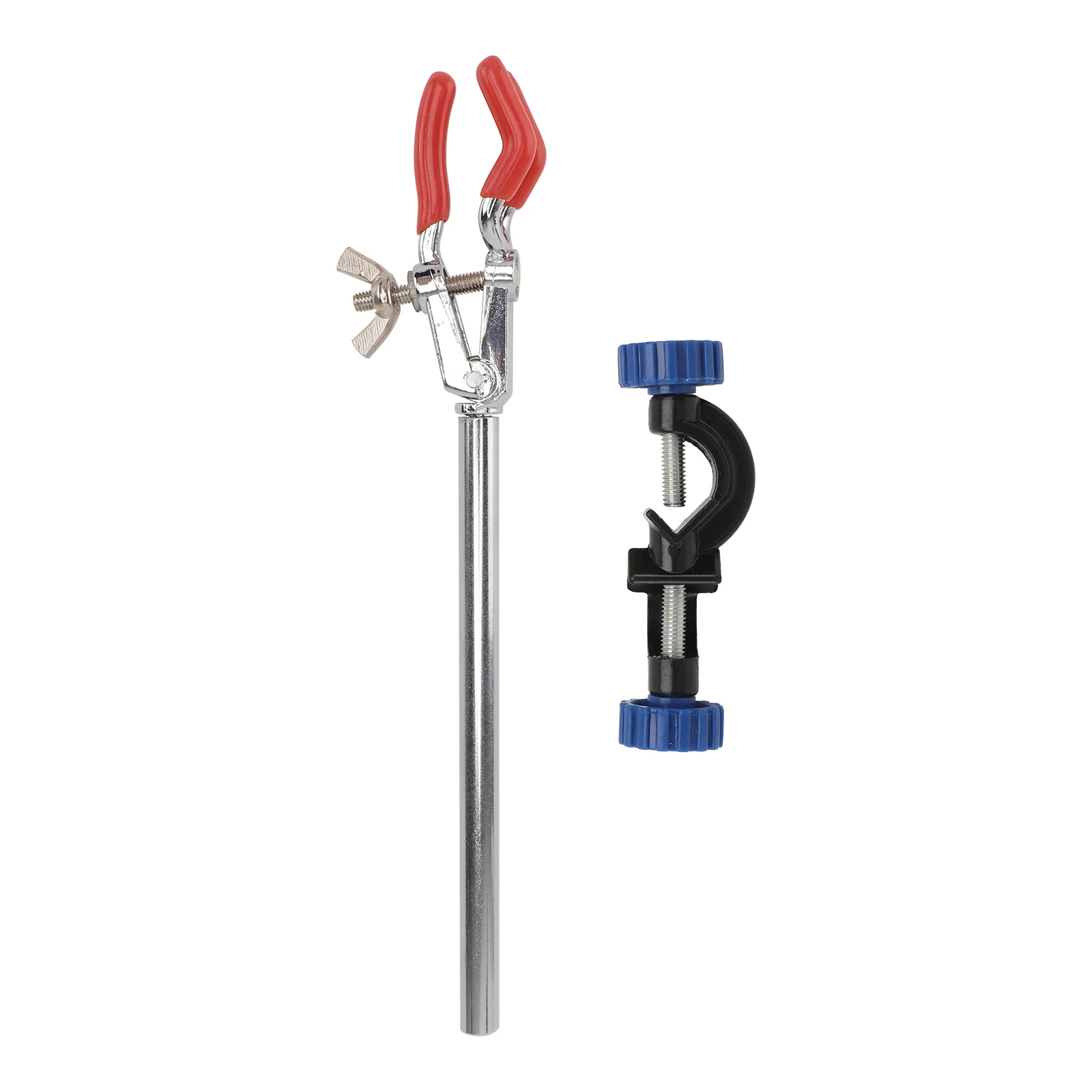 

Labs Burette Clamps Prong Finger Labs Clamps with Laboratory Stand Clip (Three-jaw clamp + aluminum cross clamp)