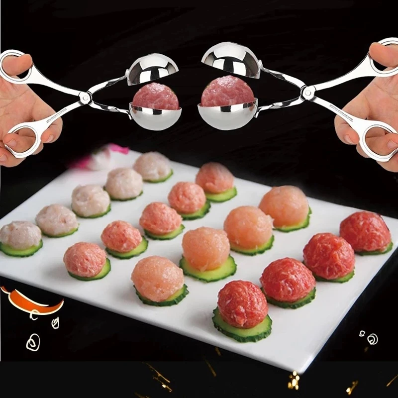 

Аппарат для приготовления мяса, кухонные гаджеты, прищепка для изготовления рыбных шариков, рисовых шариков, пресс-форма, кухонная утварь д...