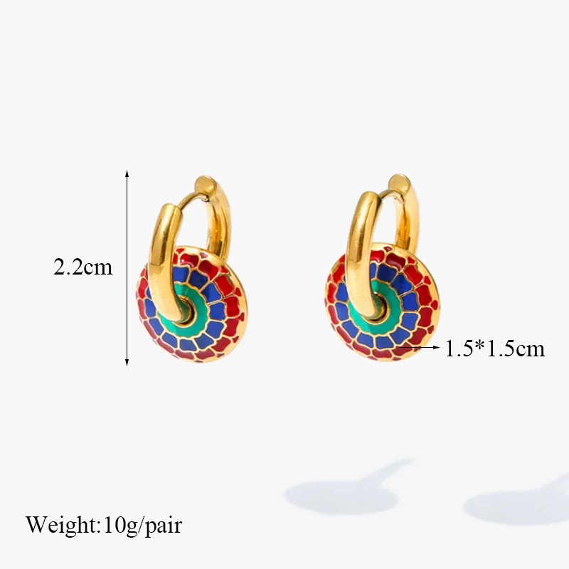 EILIECK 316L Stainless Steel Vintage Flower Necklace Earrings For Women Girl Fashion New Waterproof Jewelry Set Gift Party
