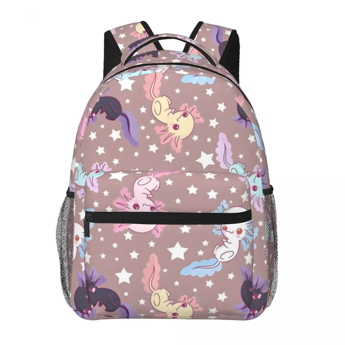 Рюкзак Kawaii с рисунком аксолотля для мужчин и женщин модный студенческий деловой