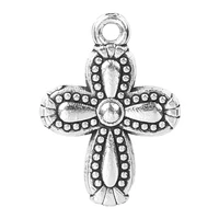 25pcslot retro cute antique silver cross charms alloy pendant for necklace earrings bracelet jewelry making diy accessories