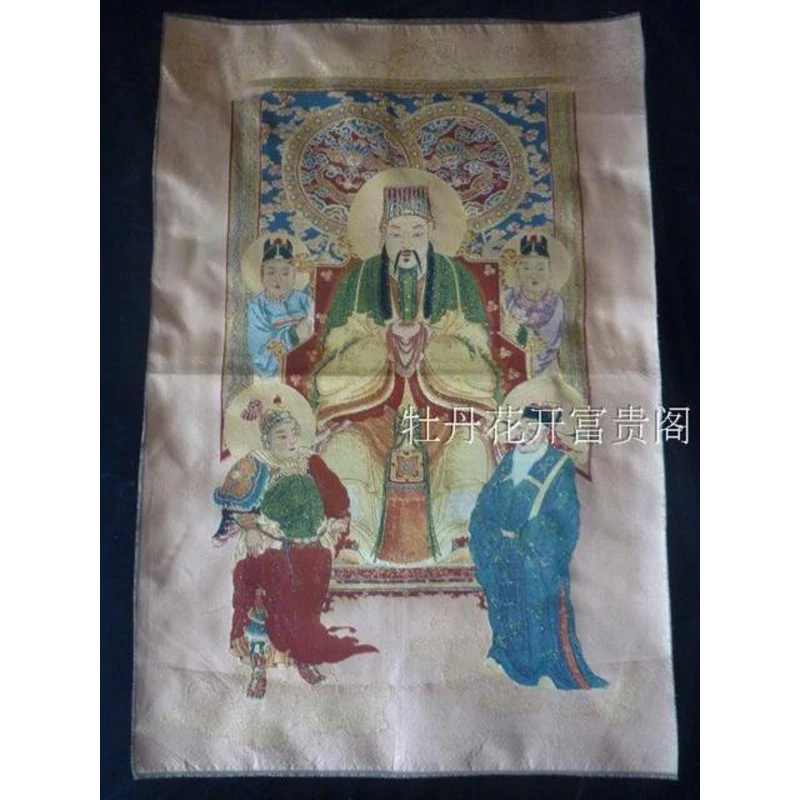 

Chinese collection Thangka embroidery The Jade Emperor diagram