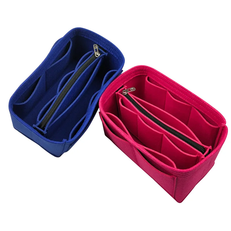 Косметички фетровая ткань сумка-органайзер вставная сумка дорожный внутренний