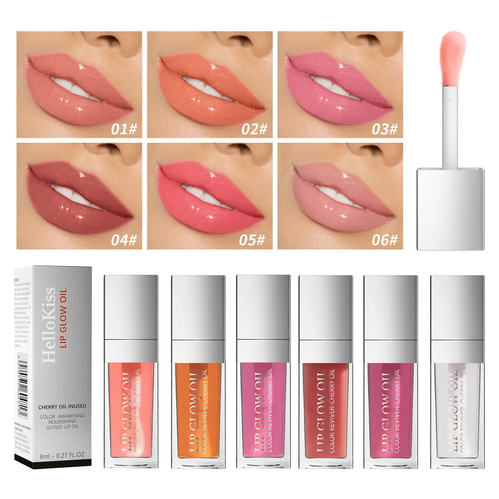 

8ml Moisturizer Sext Lip Oil Hydrating Plumping Lip Coat For Lipstick Lipgloss Tinted Lip Plumper Serum Lips Glow Oil Treatment