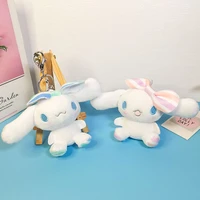 kawaii sanrio plush toys cinnamoroll anime keychains pendant stuffed toys animals plushie keychain soft toy for girl doll gifts