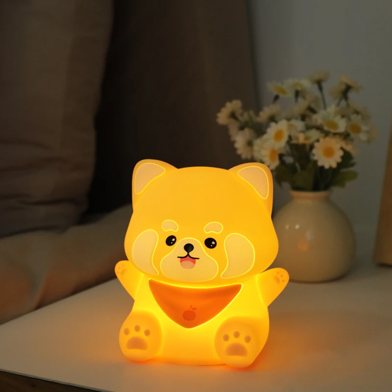 Перезаряжаемый Светодиодный Ночник С Изображением Енота Лампа Милыми Животными