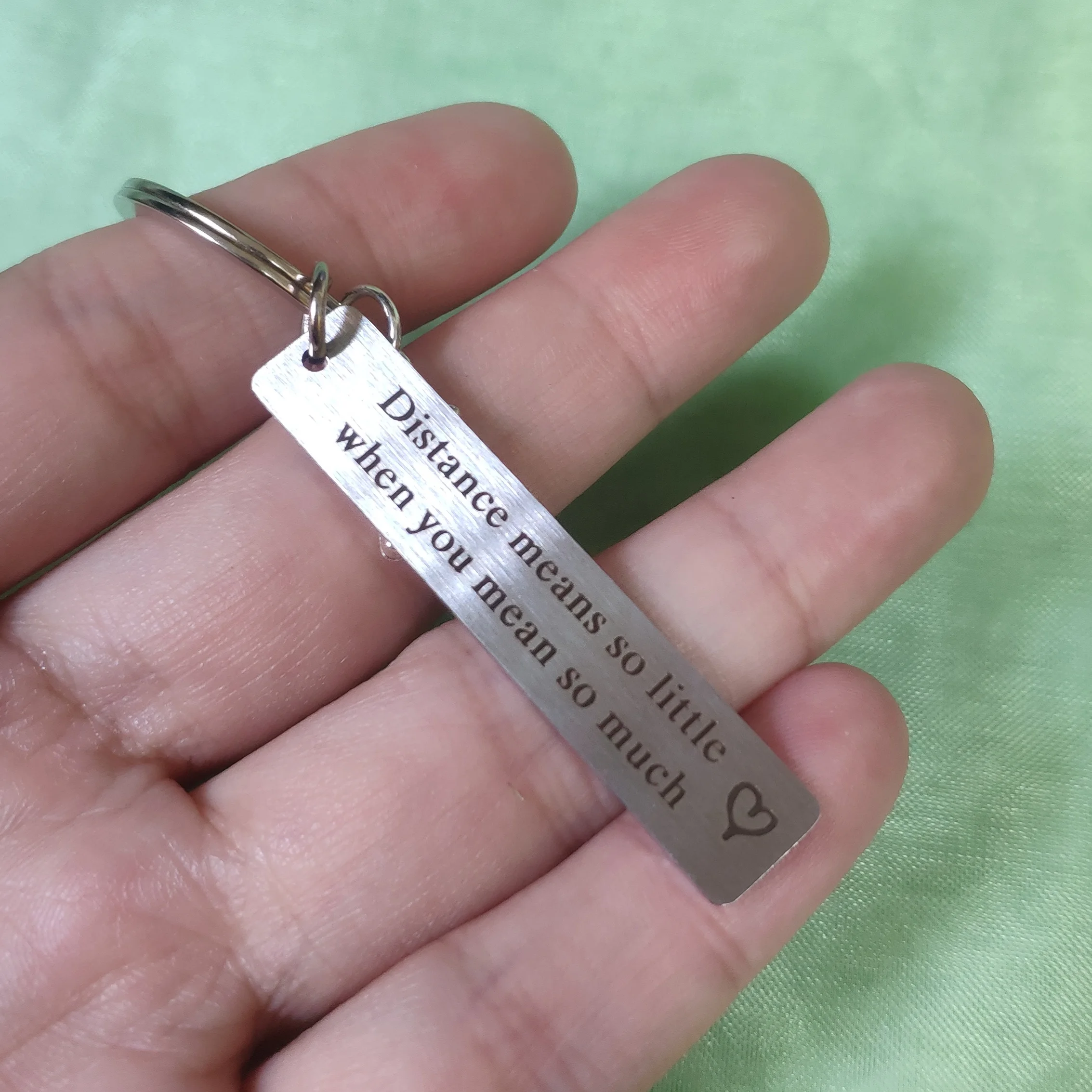 

Valentine's Day Keyring 26 Letters Couple Gift Pendant Car Keys Keychain Stainless Steel Boyfriend Girlfriend Ornaments DIY