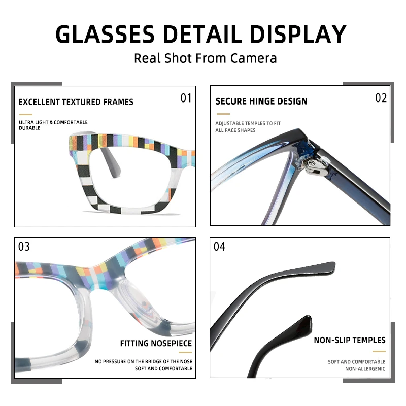 CLLOIO Новые красочные очки для чтения с защитой от синего света Модные женские