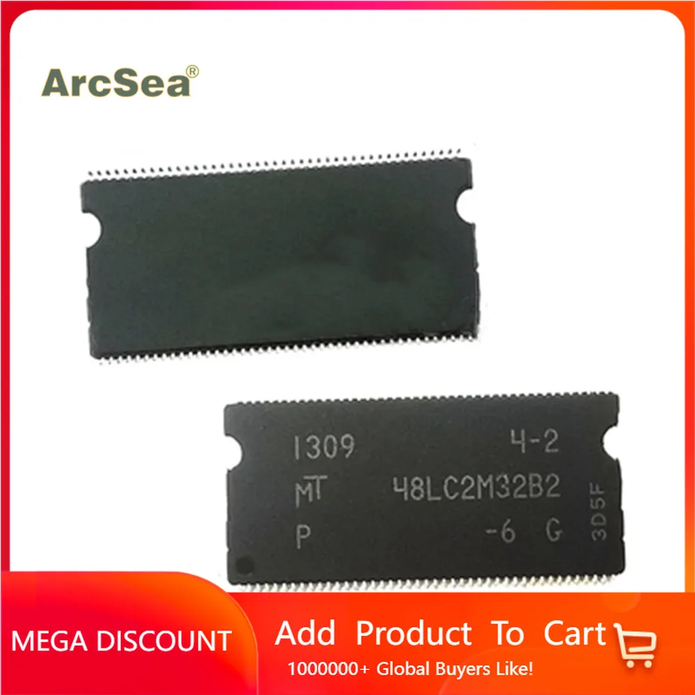 

10 шт. Φ: G MT48LC2M32B2P TSOP86 48LC2M32B2