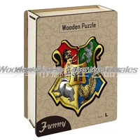 wooden puzzles badge abnormity wooden jigsaw puzzle 3 d puzzle gift interactive games toy for adults kids educational fabulous