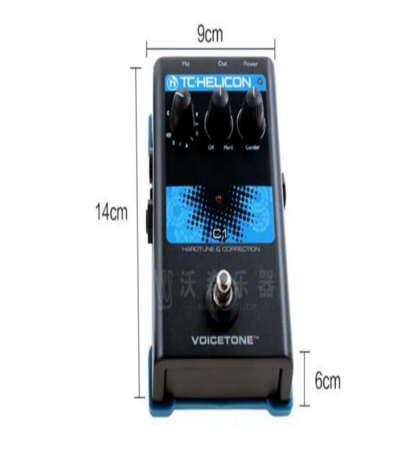 Фото TC Helicon VOICETONE C1 Профессиональная голосовая модификация гитарной педали эффектов для прямых шоу и трансляций №5