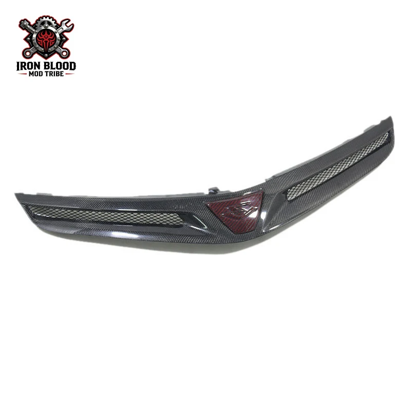 Фото Подходит для Toyota Previa ESTIMA Tarago ACR50, центральная решетка из карбона с красным логотипом. №4