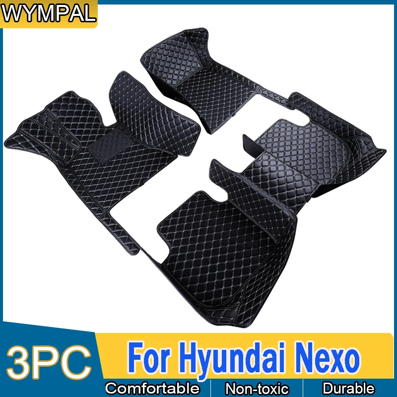 Car Floor Mats For Hyundai Nexo Hyeondae Negso FE 2019 2020 2021 2022 5seat pet Waterproof Alfombrillas Coche Accessories