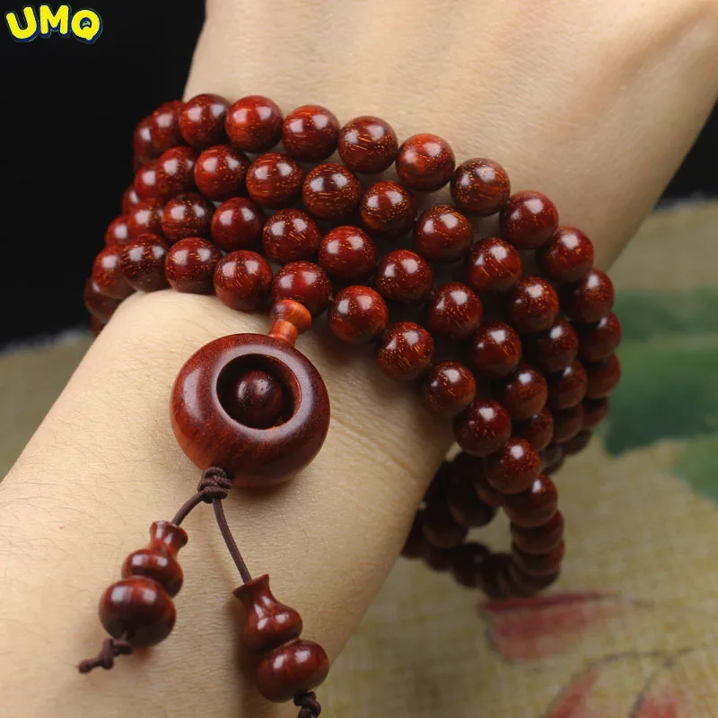 

Zambia Small Leaf Red Sandalwood Bracelet Venus Blood Sandalwood Small Leaf Red Sandalwood Buddha Bead Bracelet