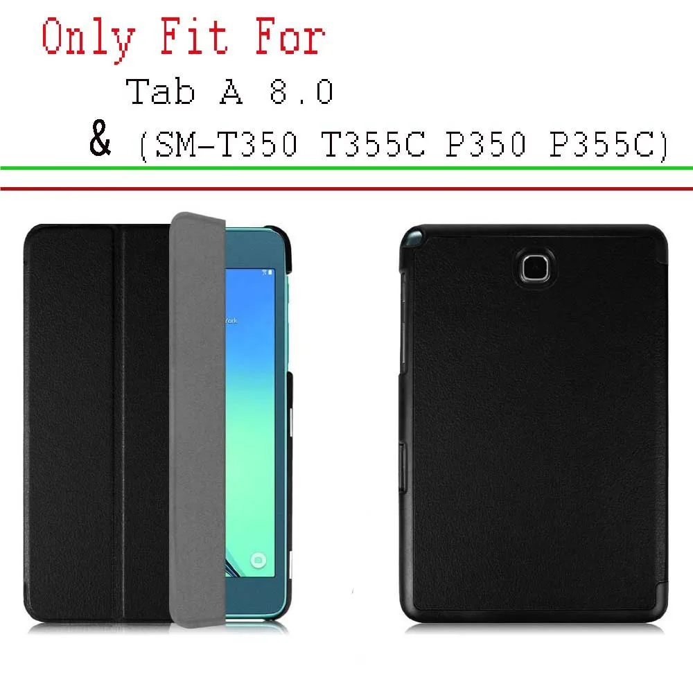 

Ultra Slim Smart Case For Samsung Galaxy Tab A 8.0-inch(SM-T350 T355C P350 P355C) Leather Stand Cover Auto Sleep