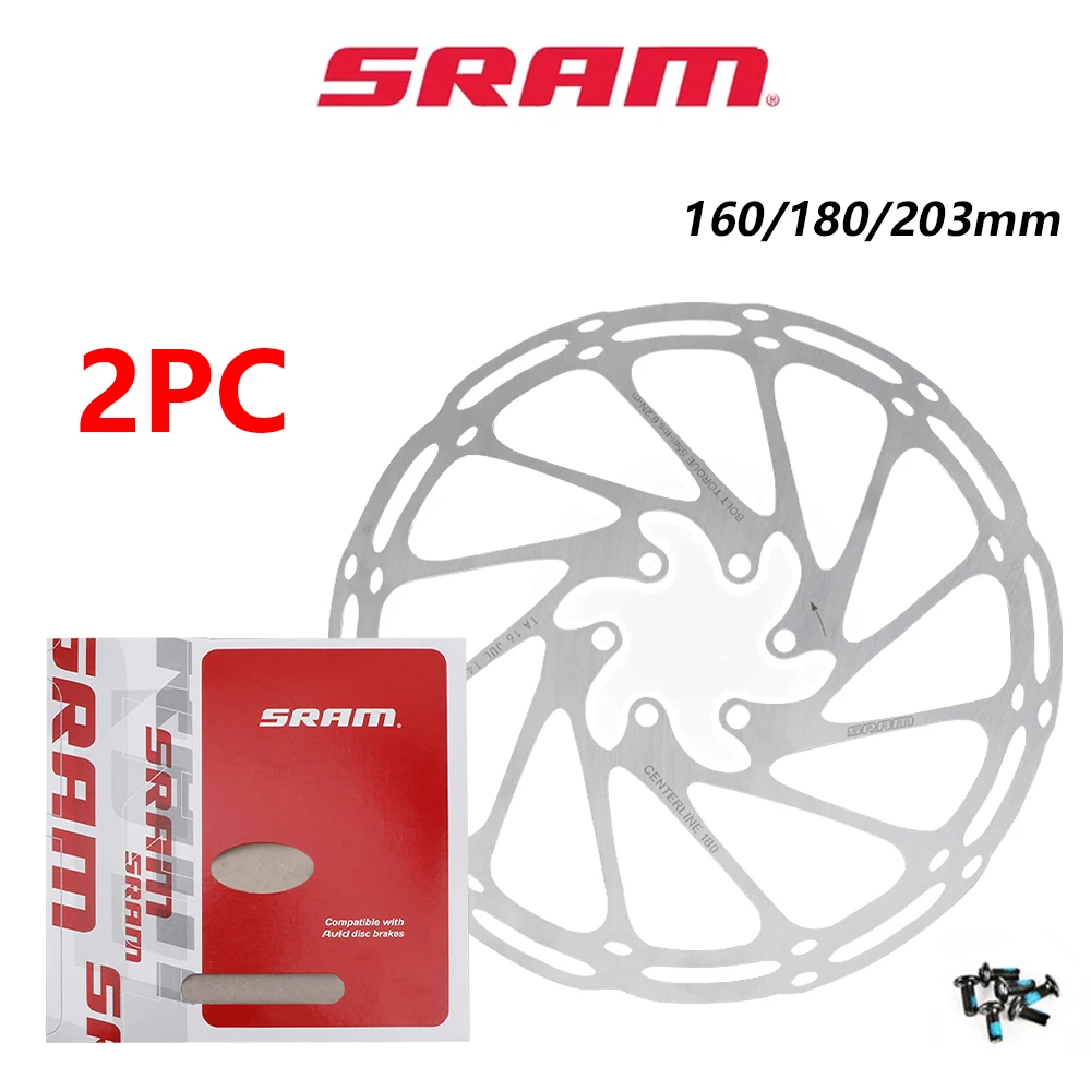 

1/2 шт., Велосипедный тормозной ротор 160/180/203 мм