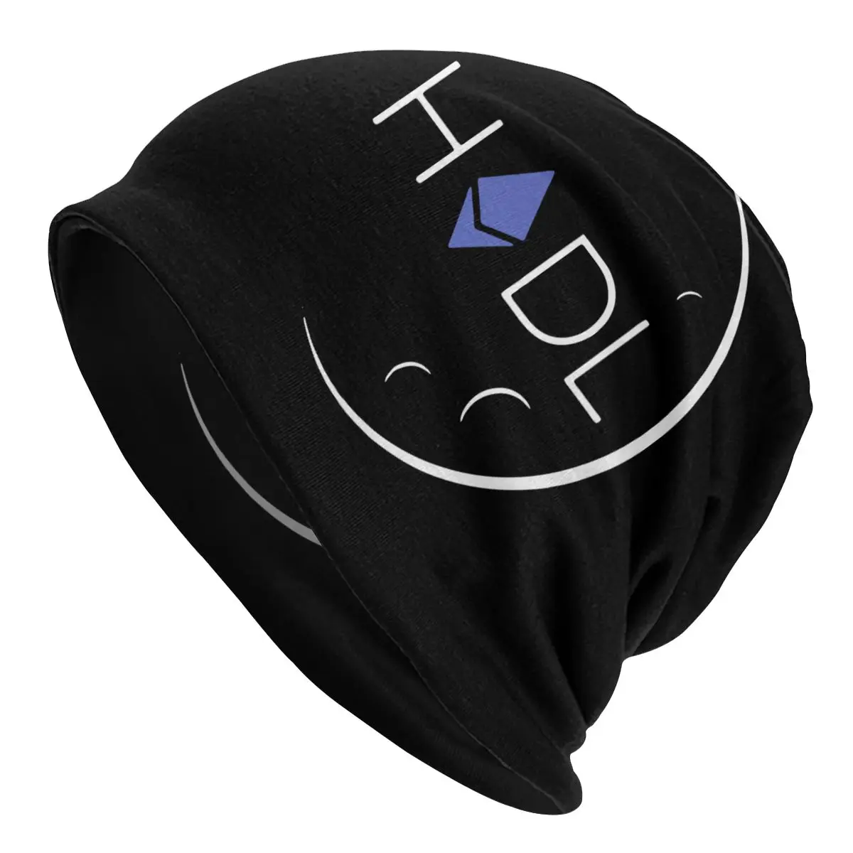 

Ethereum HODL Moon Bonnet Hat Autumn Winter Outdoor Crypto Bitcoin Skullies Beanies Hat for Men Knitting Hats Warm Unisex Cap