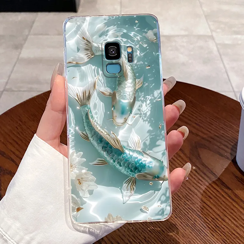 Фото Чехол для Samsung s9 Clear Luxury Cute Love Rabbit Funny TPU Мягкая силиконовая задняя крышка Samsung S9+ / S9 Plus Защитный чехол для телефона №3