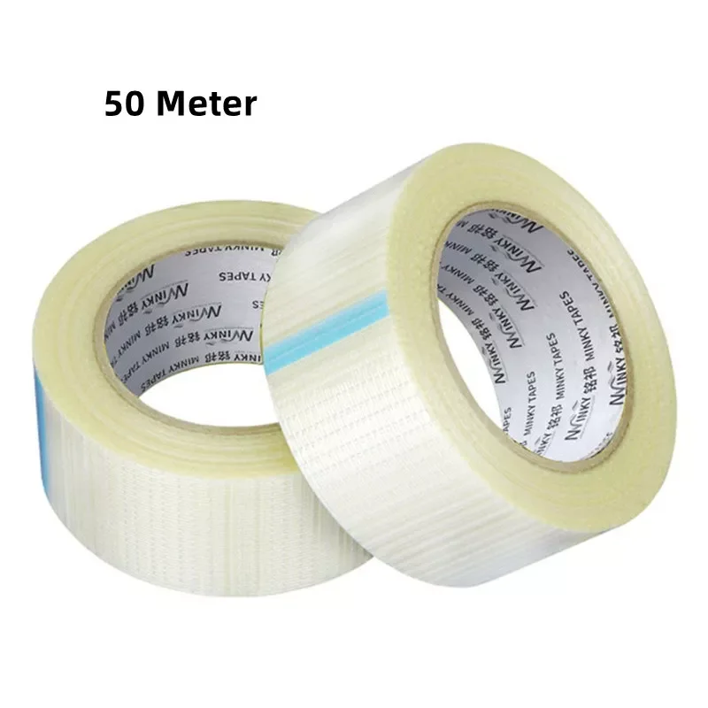 

1pcs High Temperature Strong Grid Fiber Tape 10-100 mm * 50 M Mold Home Appliance Bundled Fixed