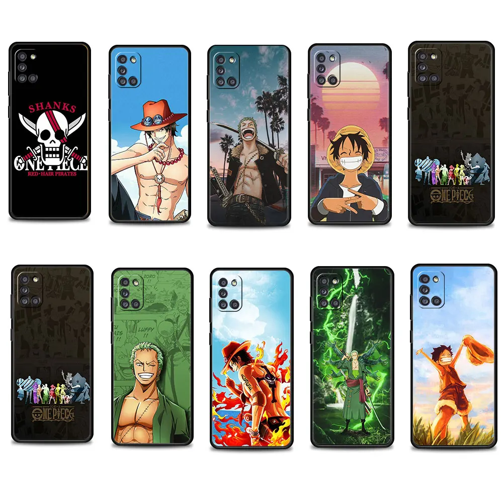 

For Samsung Galaxy A12 A32 4G A52 A72 A71 A51 A02s A21s A41 A31 A23 A33 A22 A03s A53 Phone Funda One Piece Zoro Luffy Cases