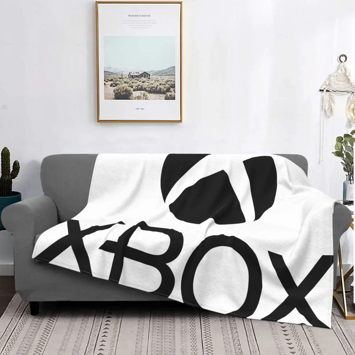 

Xbox Sweatshirt Blanket Bed Decor Burrito Pattern Blanket Designer Blanket Hooded Blanket Duvet Cover Anime Flannel Blanket