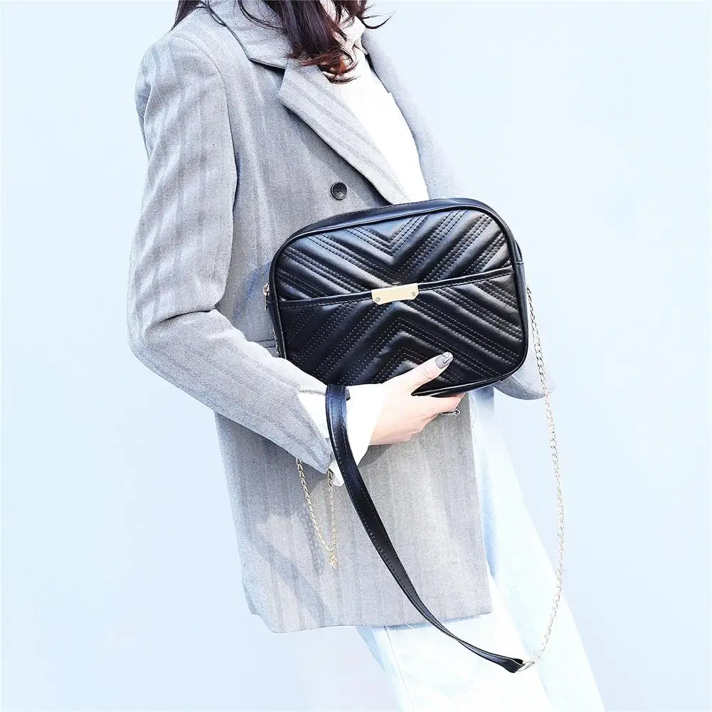 

Hot Sale Handbags Skillful Manufacture Fashion Small Crossbody Shoulder Handbags Women Leather Solid Color Chain Bags