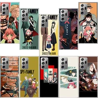 japan anime spy%c3%97family phone case for samsung s22 ultra s21 plus galaxy s20 fe s10 lite 2020 s9 s8 s7 s6 edge cover