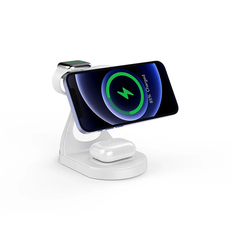 

Dolphin 4 in 1 Magnetic Wireless Charger Stand For iPhone 13 12 mini Pro Max 15W Fast Charging Dock For iWatch 6 5 4 Pro