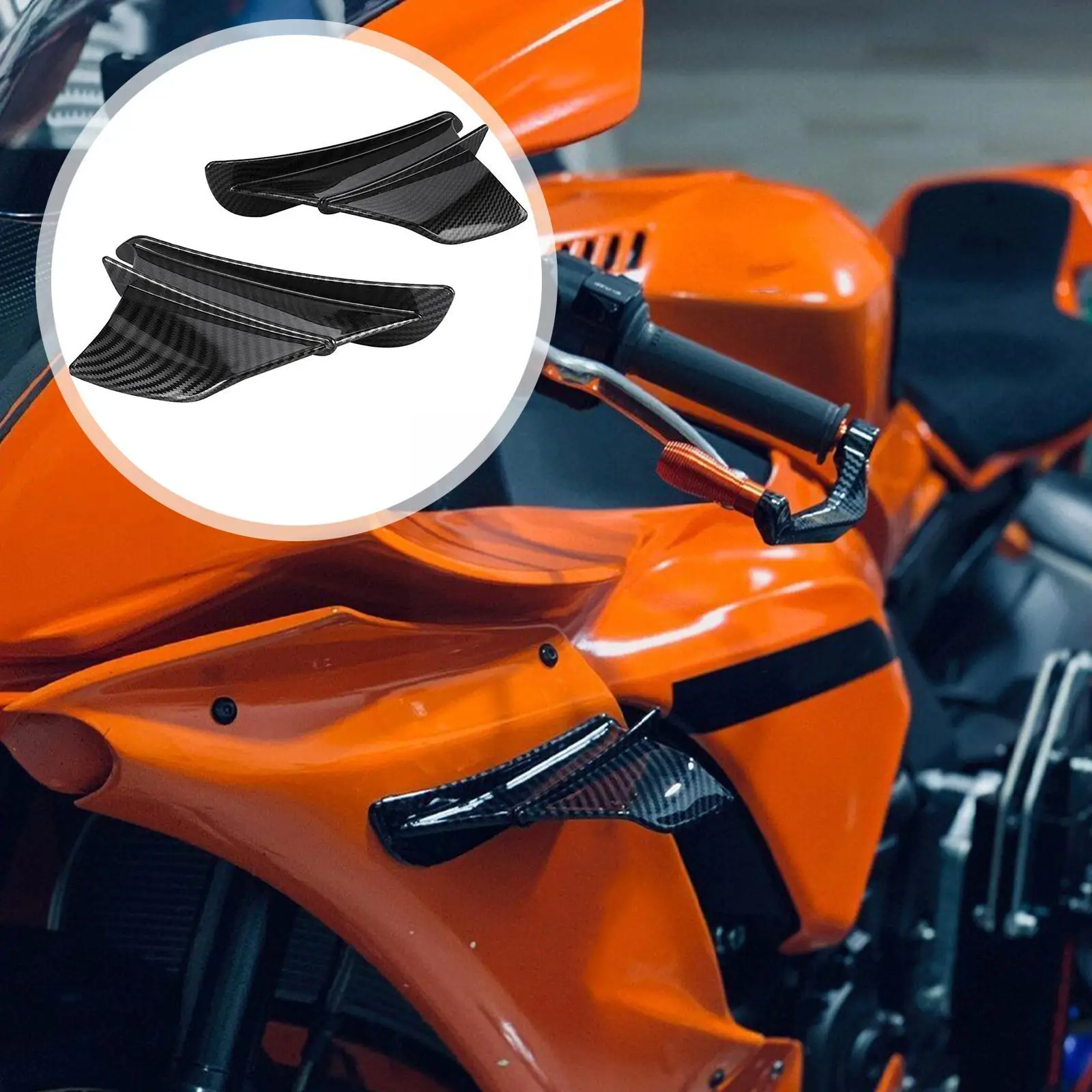 1Пара Универсальных мотоциклетных аэродинамических спойлеров Winglet для мотоцикла Scooter L5F7 on.