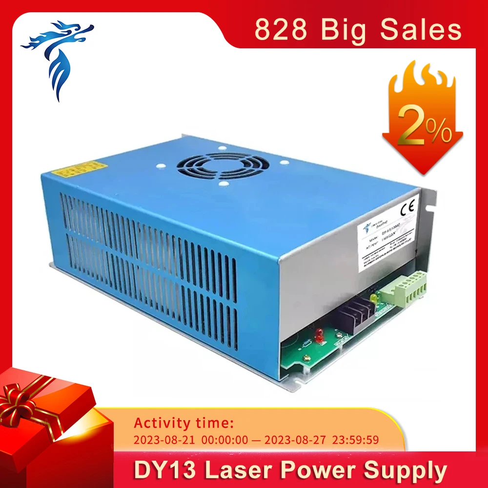 DY13 100W Co2 лазерный блок питания для RECI W2/Z2/S2 лазерная трубка для лазерной фотомагнитной серии