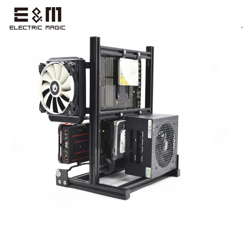Портативный Вертикальный чехол Mini ATX MATX ITX для ПК скамейка тестирования с
