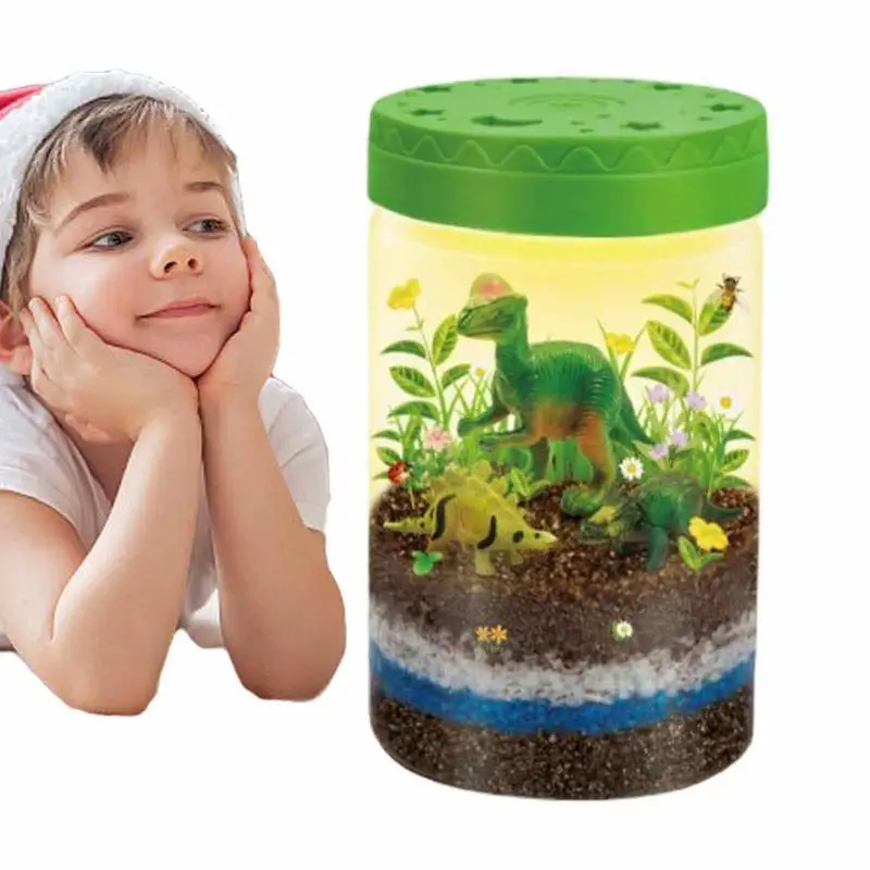 

DIY Science Experiment Canning Kit For Teens Dinosaur Scenery Plant Gardening Gifts For Kids 7-14 Years Old