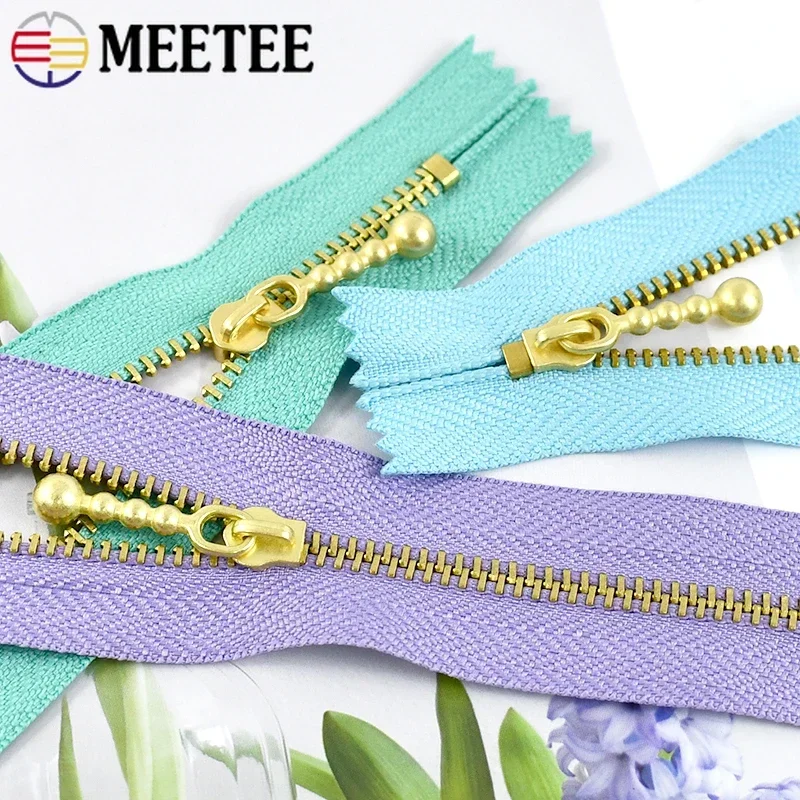 5 шт. Meetee 3 # Швейные металлические молнии 15/20/30/40 см сумка закрытая молния