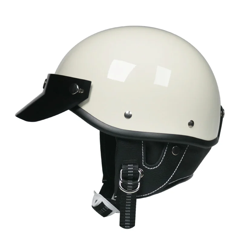 

2022 Type Retro Scooter Vintage Open half Face helmet Motorcycle Helmet Korea Half Face Biker Motorbike Crash