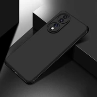 ultra thin matte black soft tpu phone case all inclusive lens anti drop anti scratch back cover for huawei honor 70 pro plus