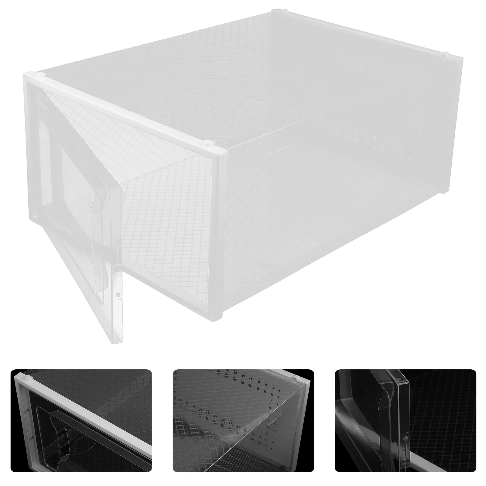 

6 Pcs Transparent Shoe Box Cabinets Organizer For Stackable Storage Sneaker Sports Shoes Pp Cases Container Containers Closet