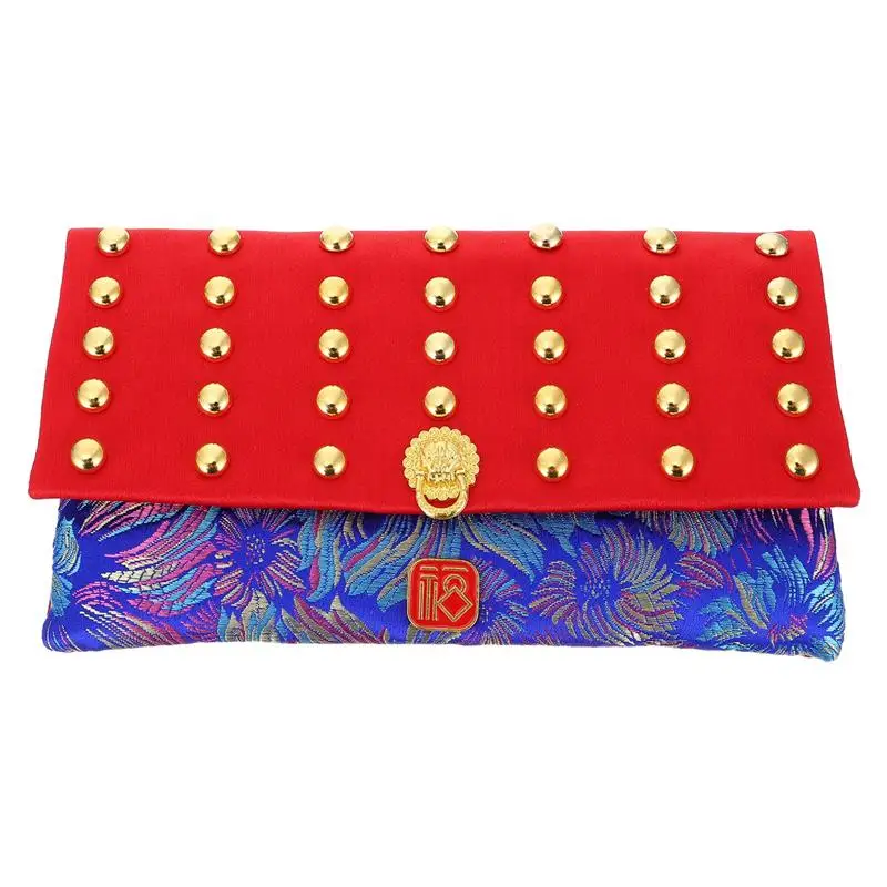 

1Pc Red Envelope Chinese Packet Cloth Red Envelope Embroidery Red Envelope Red Packets For Festival