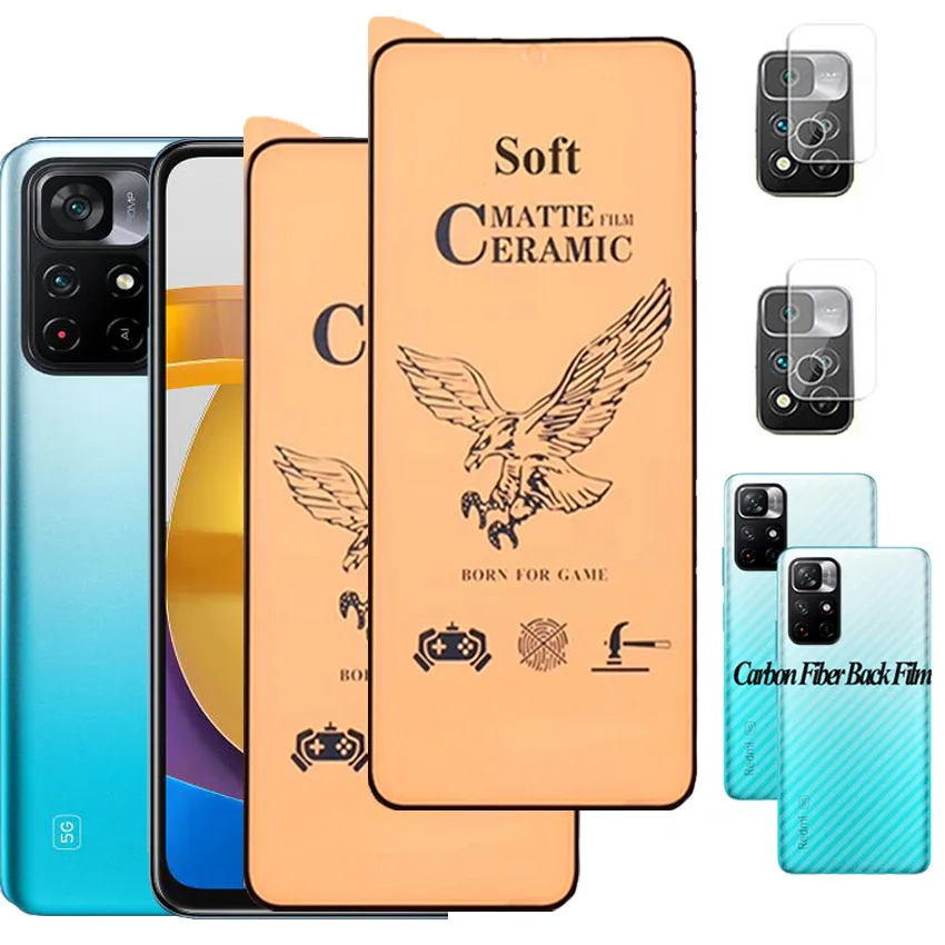 

Poco M4 Pro 5G Matte Film Poco X3 X4 NFC M3 Pro NOT Glass For Poko/Pocco M4Pro Screen Protector Little M 4 Pro Ceramics Glass