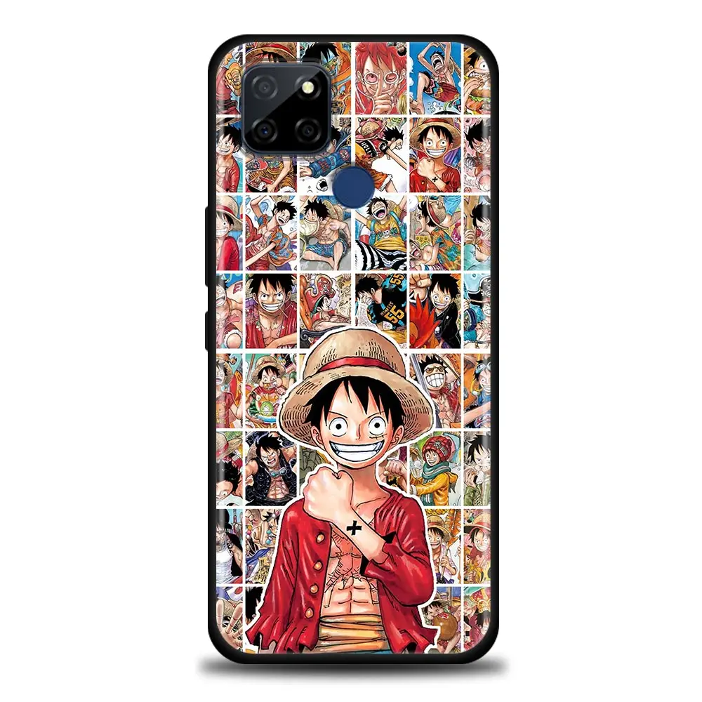 phone case for oppo a3s a5s a9 a15 a31 a63 a54 a52 find x2 reno 3 4 5 6 pro 5g silicone back cover anime one piece luffy free global shipping