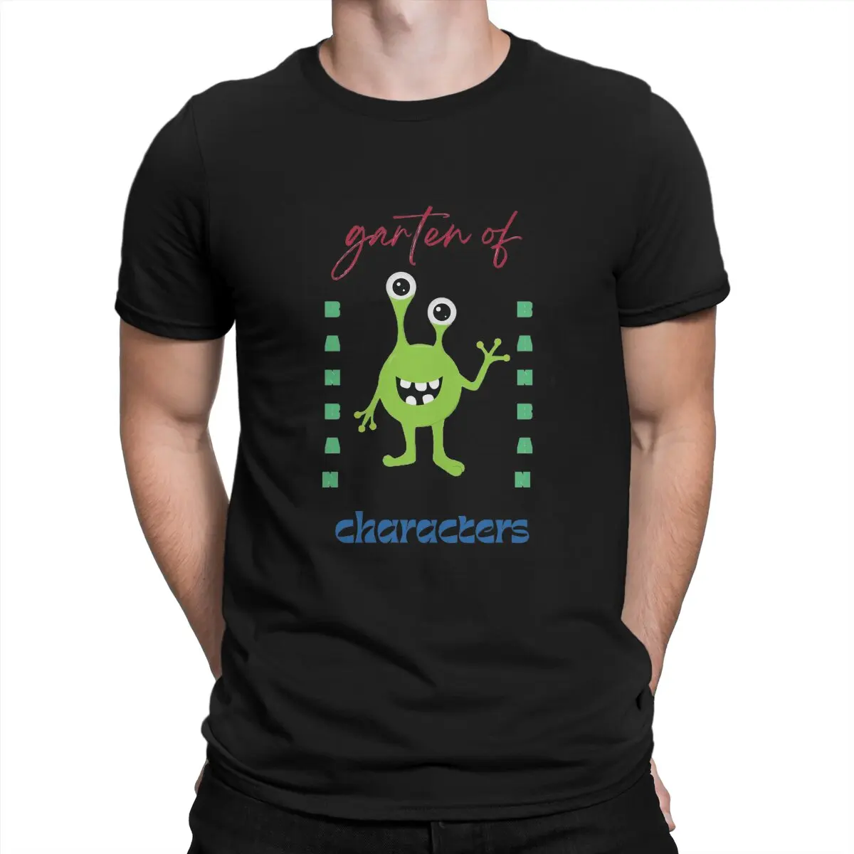 

Garten of Banban Creative TShirt for Men Garten Of Banban Characters Classic Round Collar Basic T Shirt Hip Hop Gift Clothes