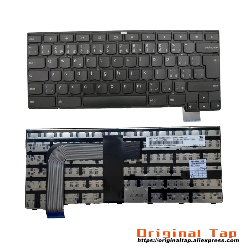 Чешская клавиатура CZ для Chromebook Lenovo Thinkpad 13 01AV242