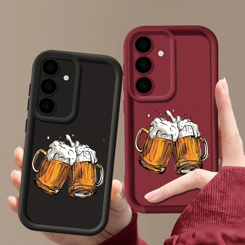 Фото Милый чехол для телефона с принтом чашки для Samsung Galaxy A18 A57 A37 a27 A56 A16 A17 A55 A54 5G A26 A36 S26 S25 S24 S23 Ultra S26 FE. №4